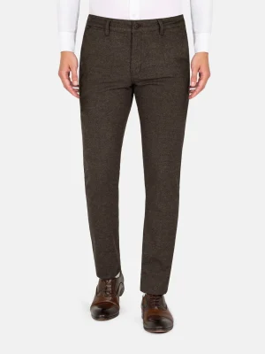 WAM DENIM Chino's*Kingston Straight Leg Brown Chino