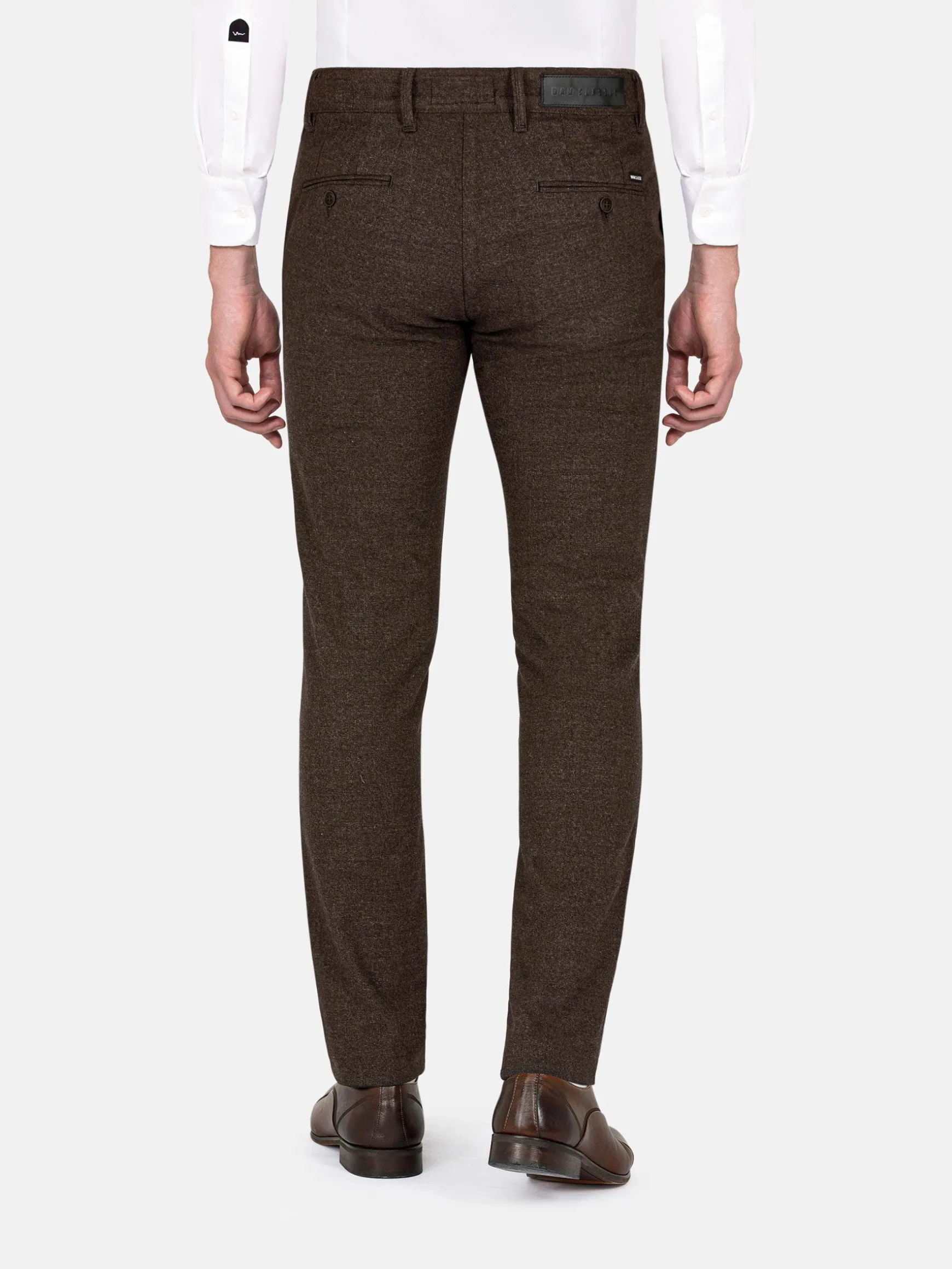 WAM DENIM Chino's*Kingston Straight Leg Brown Chino