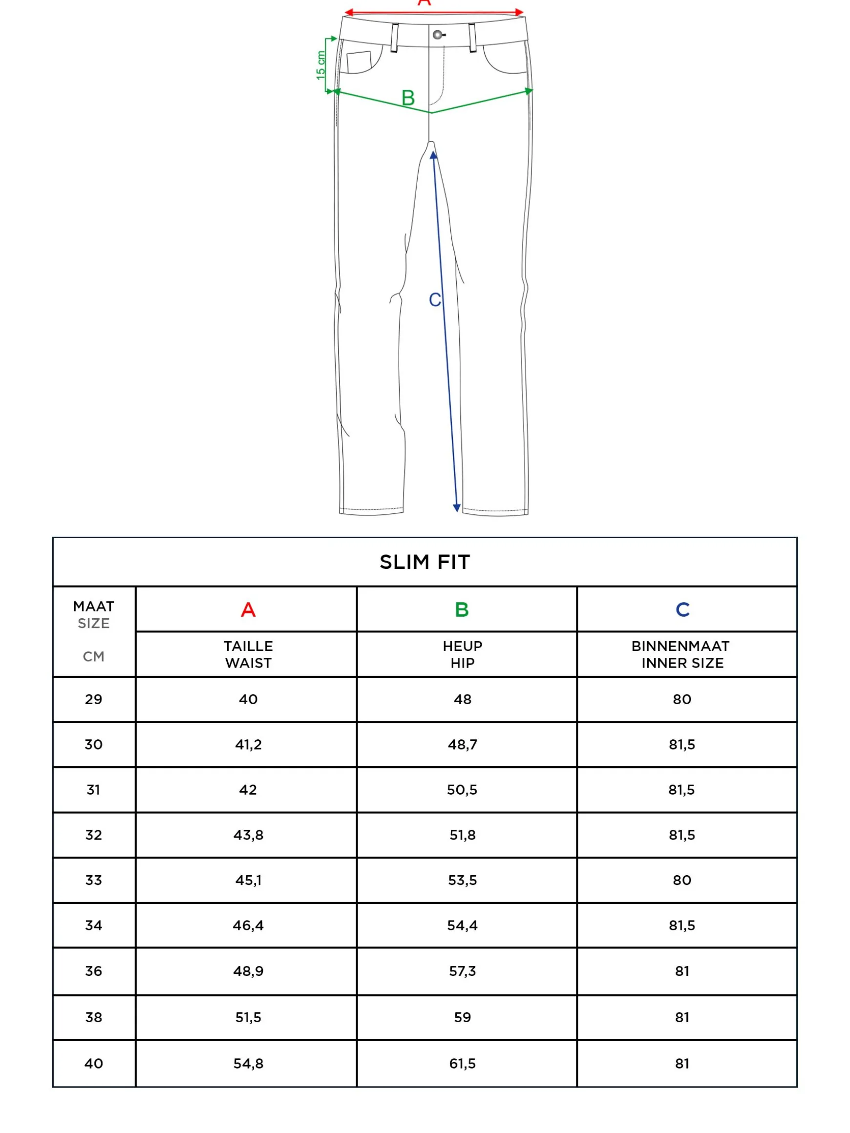 WAM DENIM Chino's*Kingston Straight Leg Brown Chino