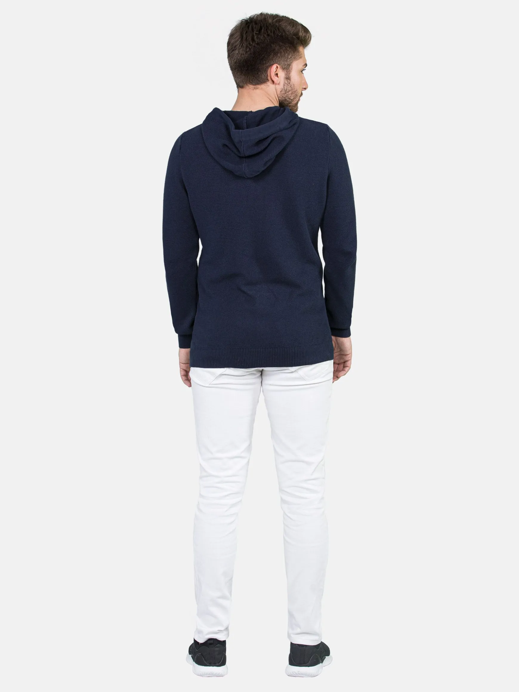 WAM DENIM Sweaters & Vesten*La Sarraz Hoodie Navy Sweater