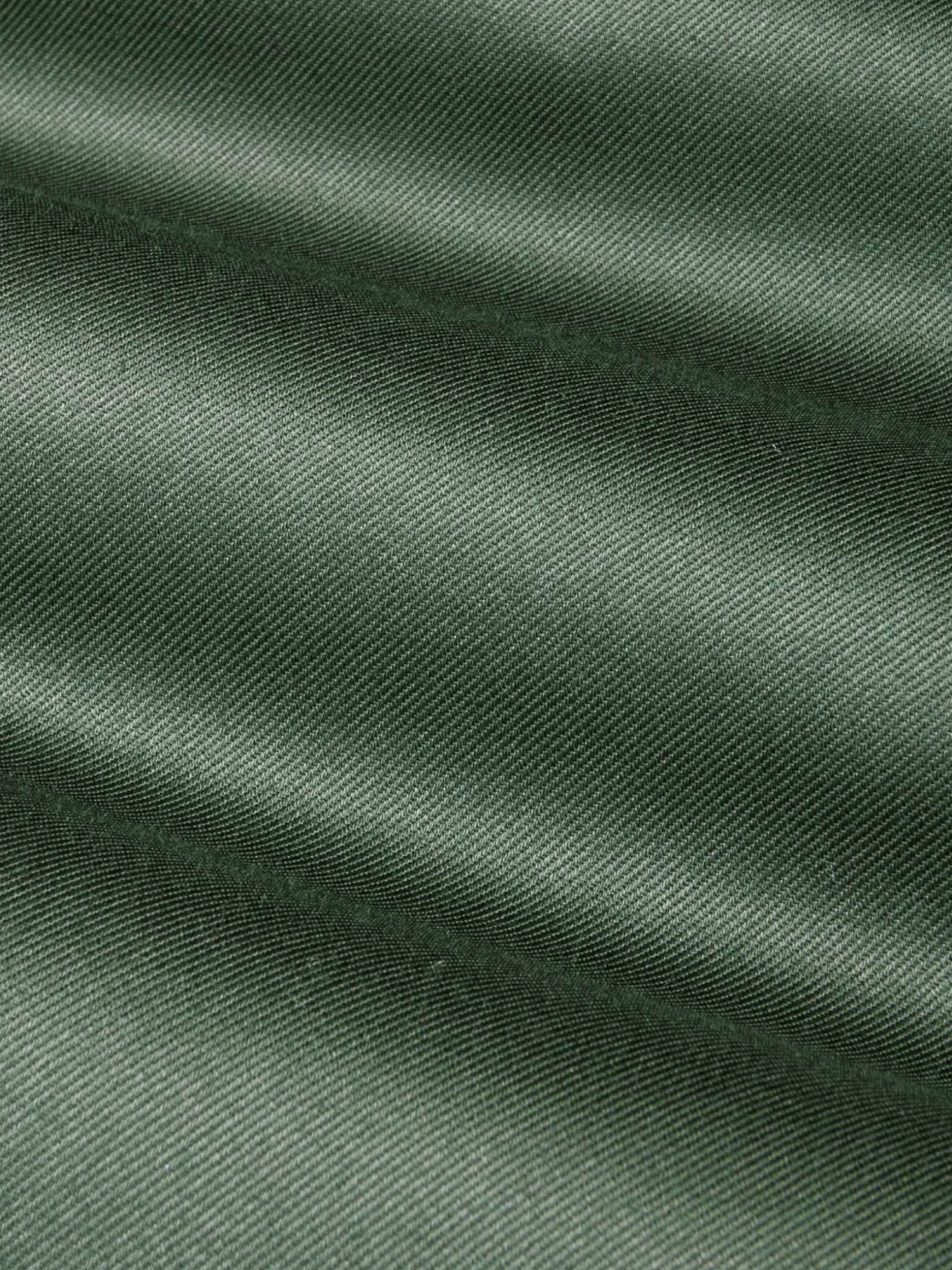 WAM DENIM Overhemd Lange Mouwen*Lance Solid Dark Green Overhemd Lange Mouw