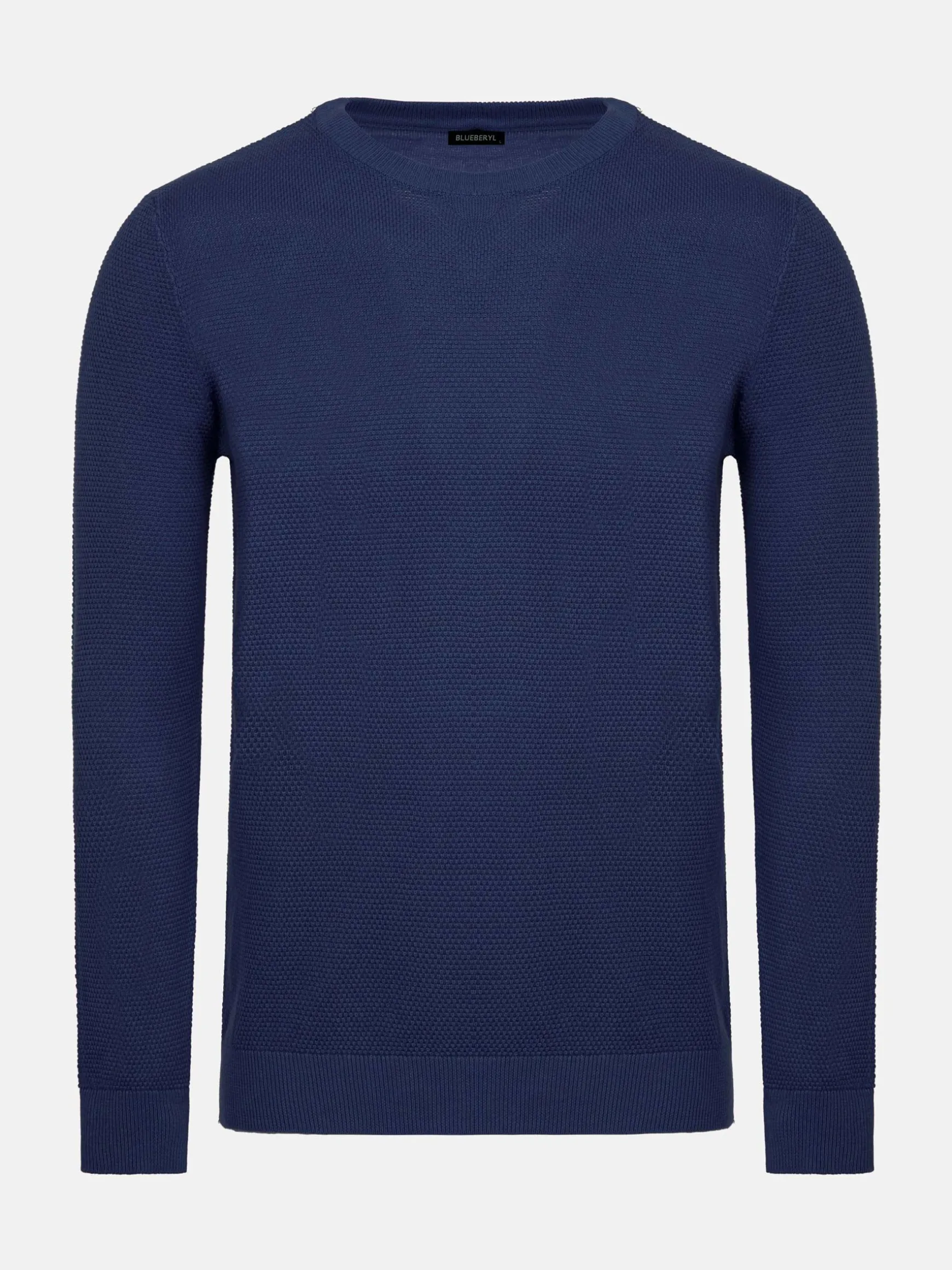 WAM DENIM Truien & Pullovers*Larry Navy Cotton Pullover