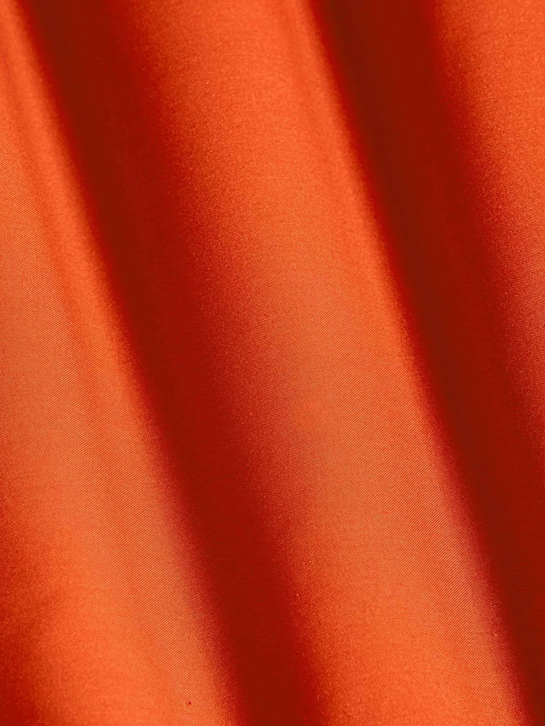 WAM DENIM Overhemd Lange Mouwen*Leira Solid Dark Orange Overhemd Lange Mouw