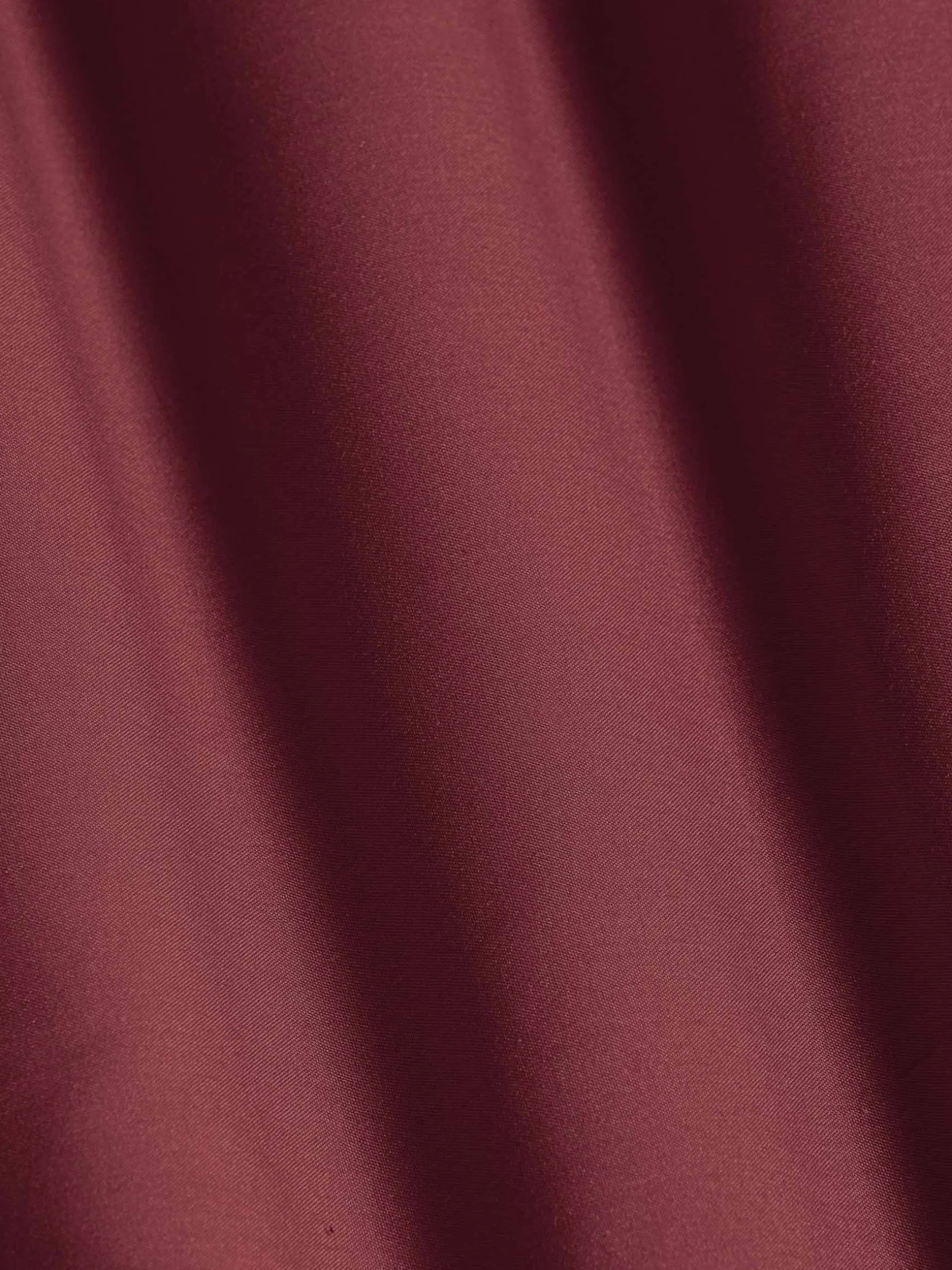 WAM DENIM Overhemd Lange Mouwen*Leira Solid Dark Red Overhemd Lange Mouw