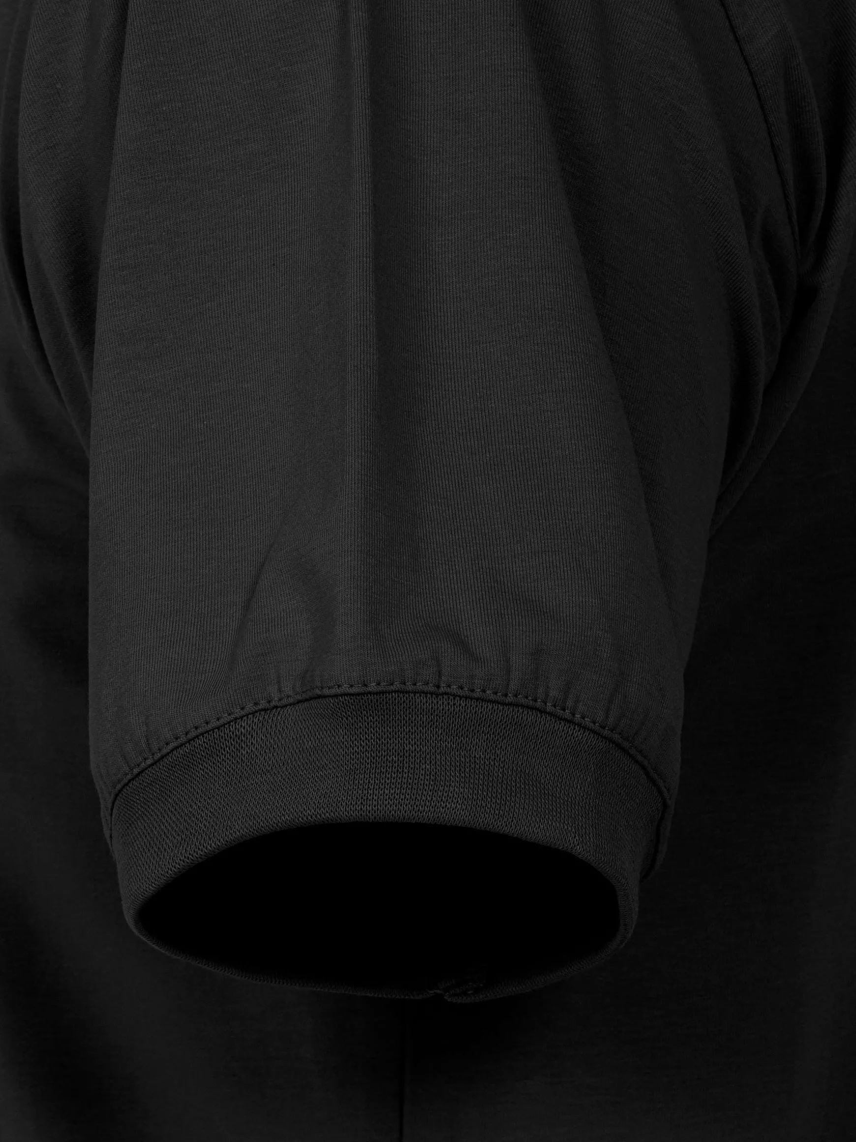 WAM DENIM T-Shirts*Liam Slim Fit Black T-Shirt