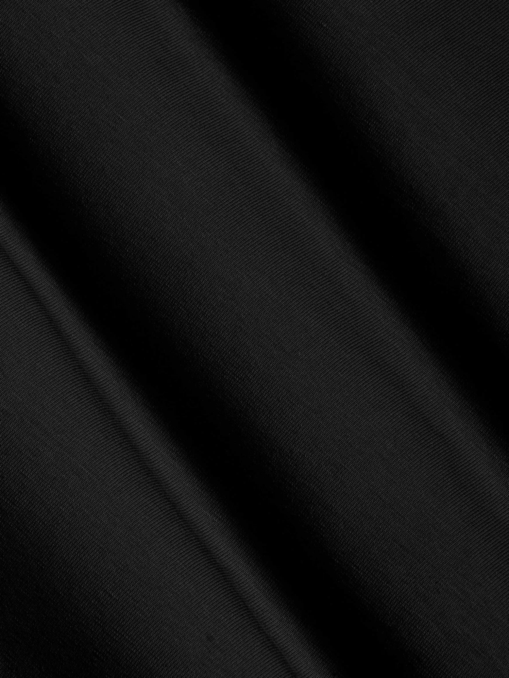 WAM DENIM T-Shirts*Liam Slim Fit Black T-Shirt