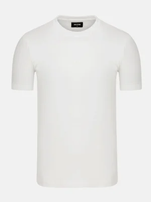 WAM DENIM T-Shirts*Liam Slim Fit White T-Shirt