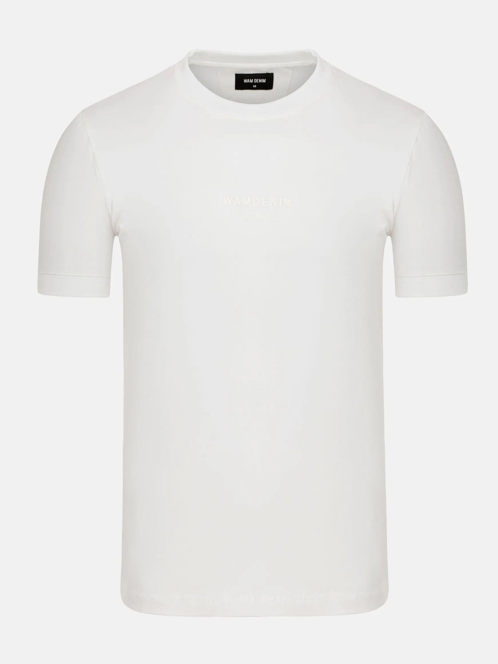 WAM DENIM T-Shirts*Liam Slim Fit White T-Shirt