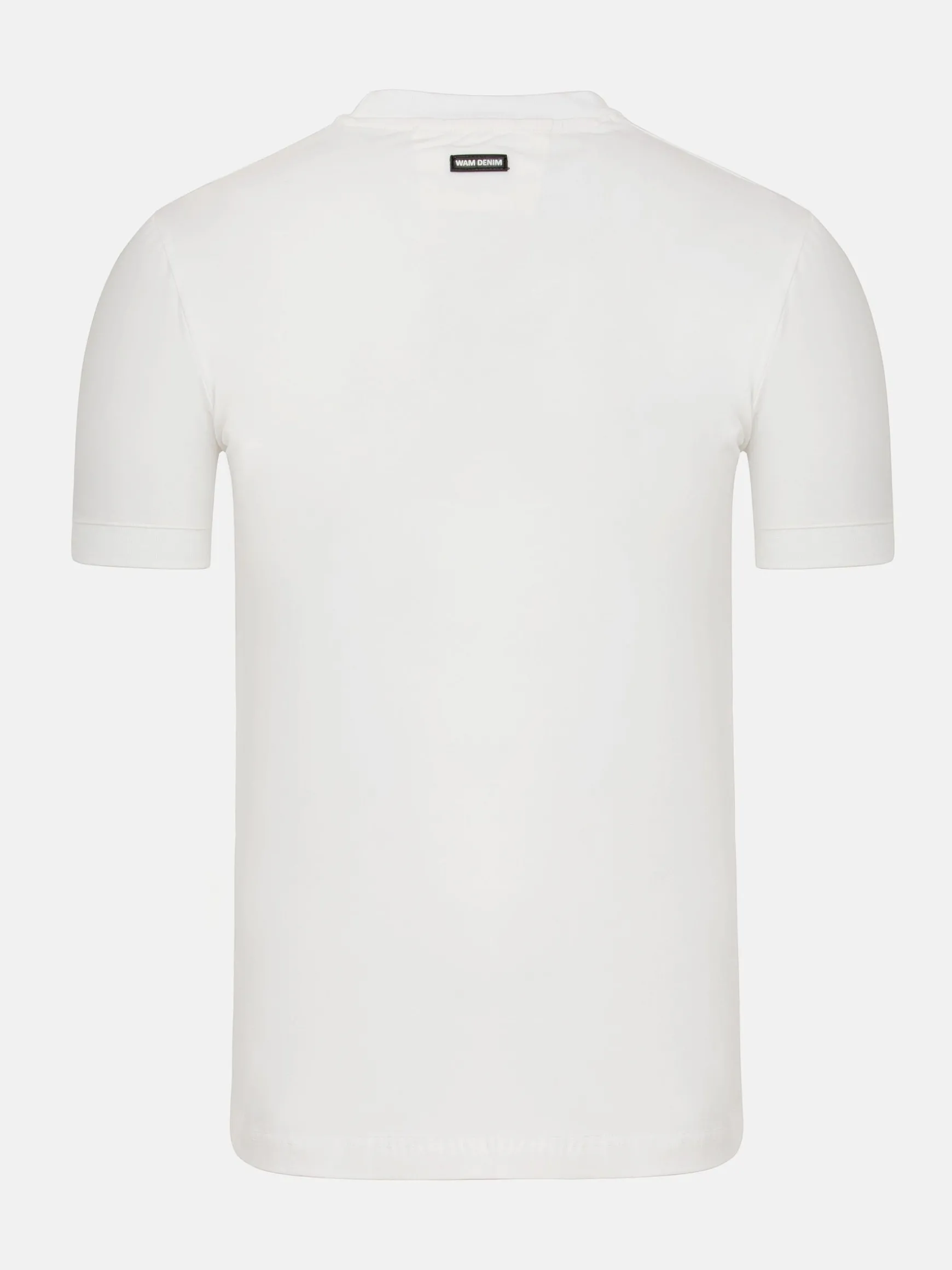 WAM DENIM T-Shirts*Liam Slim Fit White T-Shirt