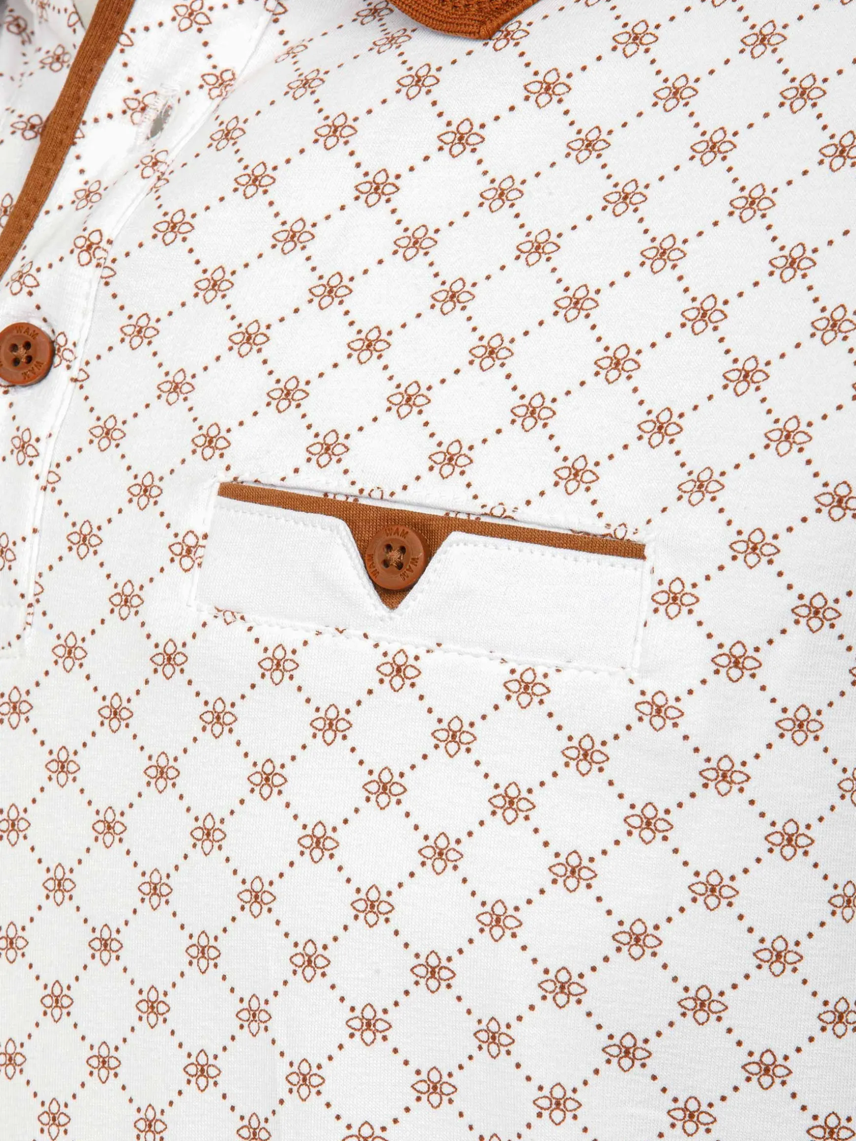 WAM DENIM Polo's*Lincoln White Polo