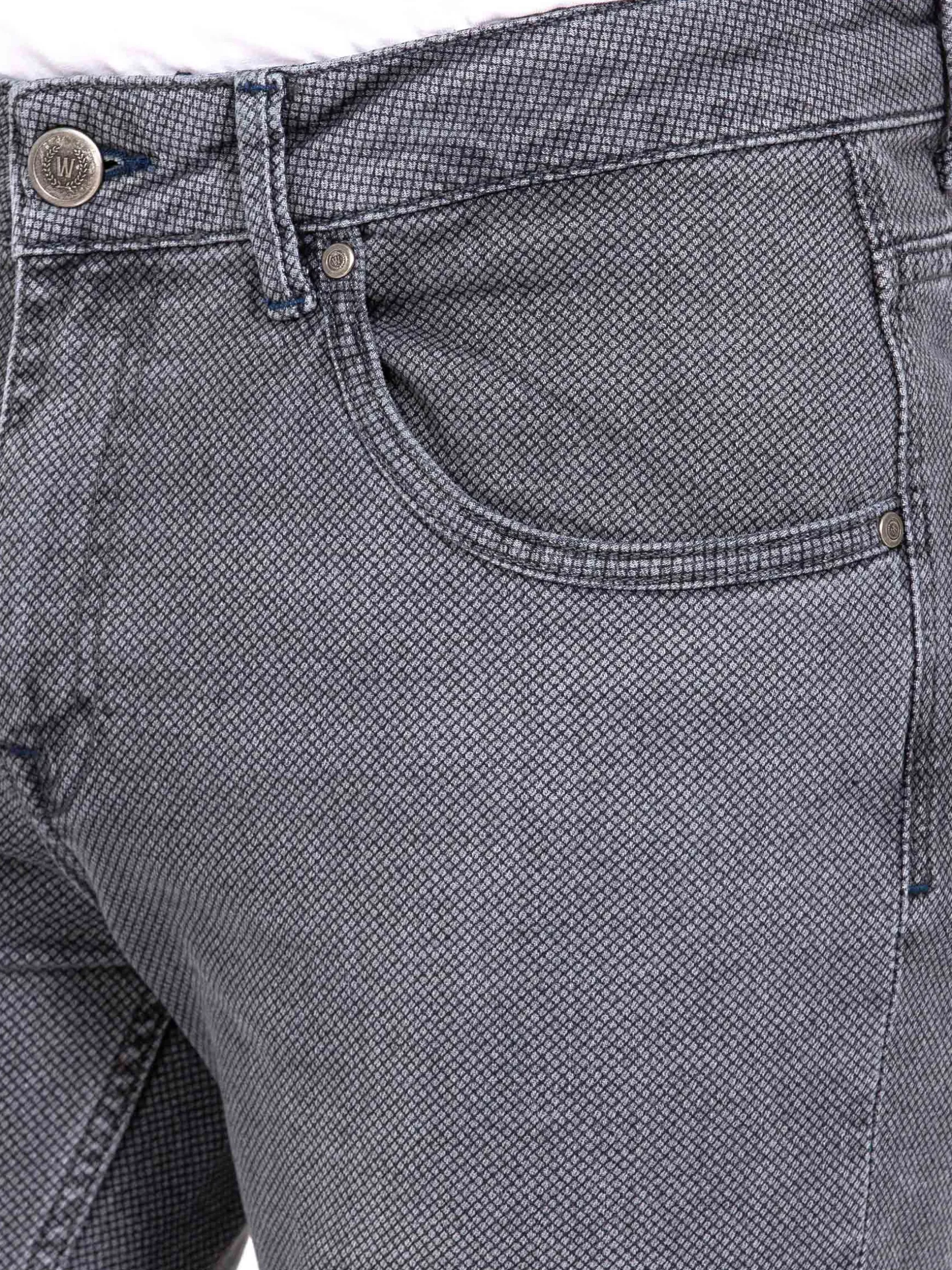 WAM DENIM Jeans*Lombardo Regular Fit Textured Anthracite Jeans