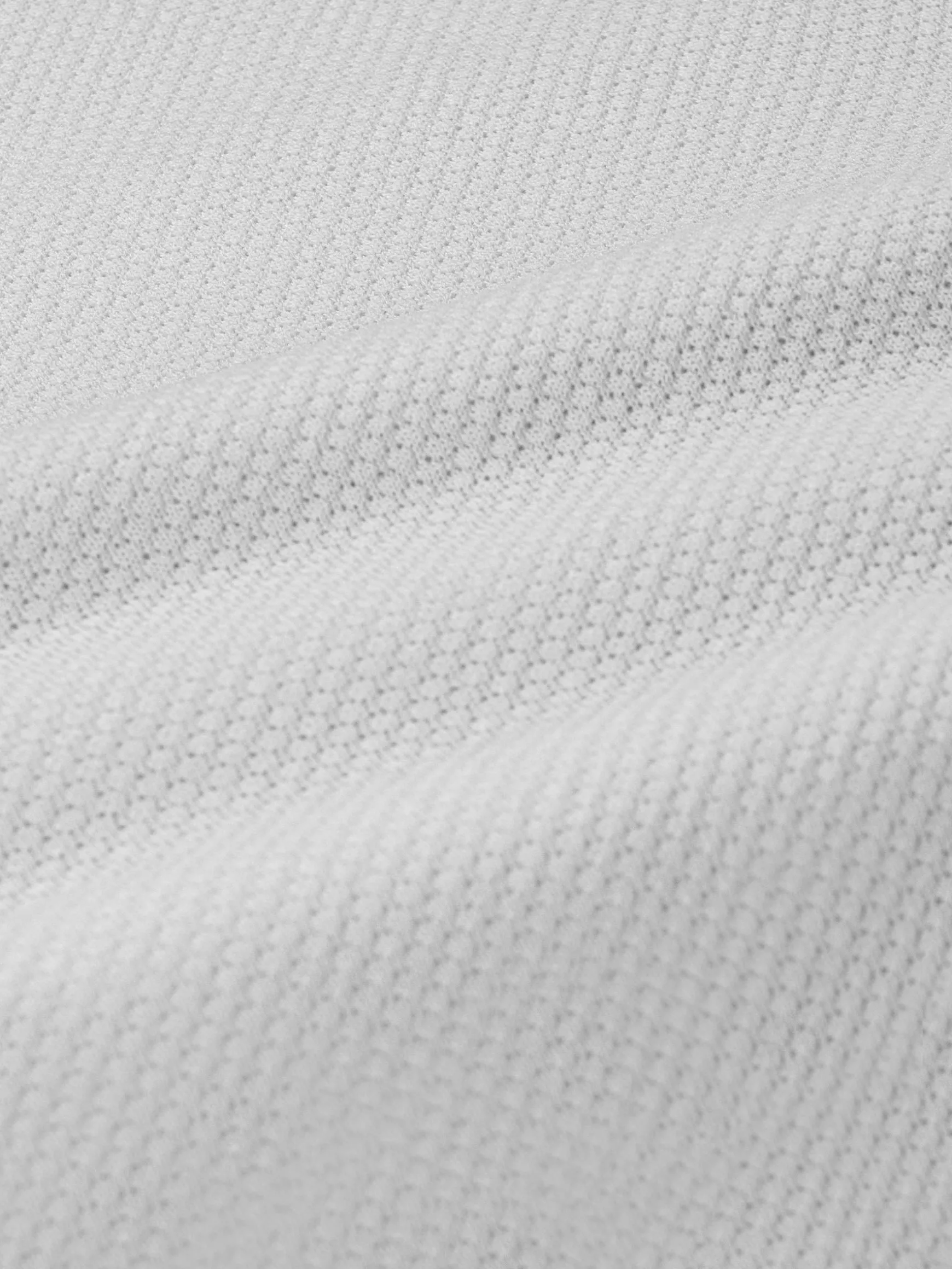 WAM DENIM T-Shirts*Lucas Pique Knit White T-Shirt