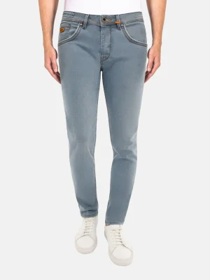 WAM DENIM Jeans*Luna Mini Check Slim Fit Blue jeans