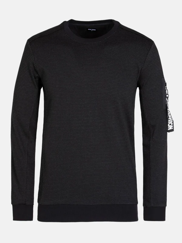 WAM DENIM Sweaters & Vesten*Marville Crew Neck Black Sweater