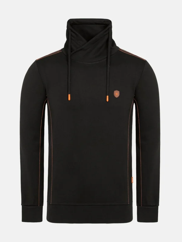 WAM DENIM Sweaters & Vesten*Mathew High Neck Black Sweater