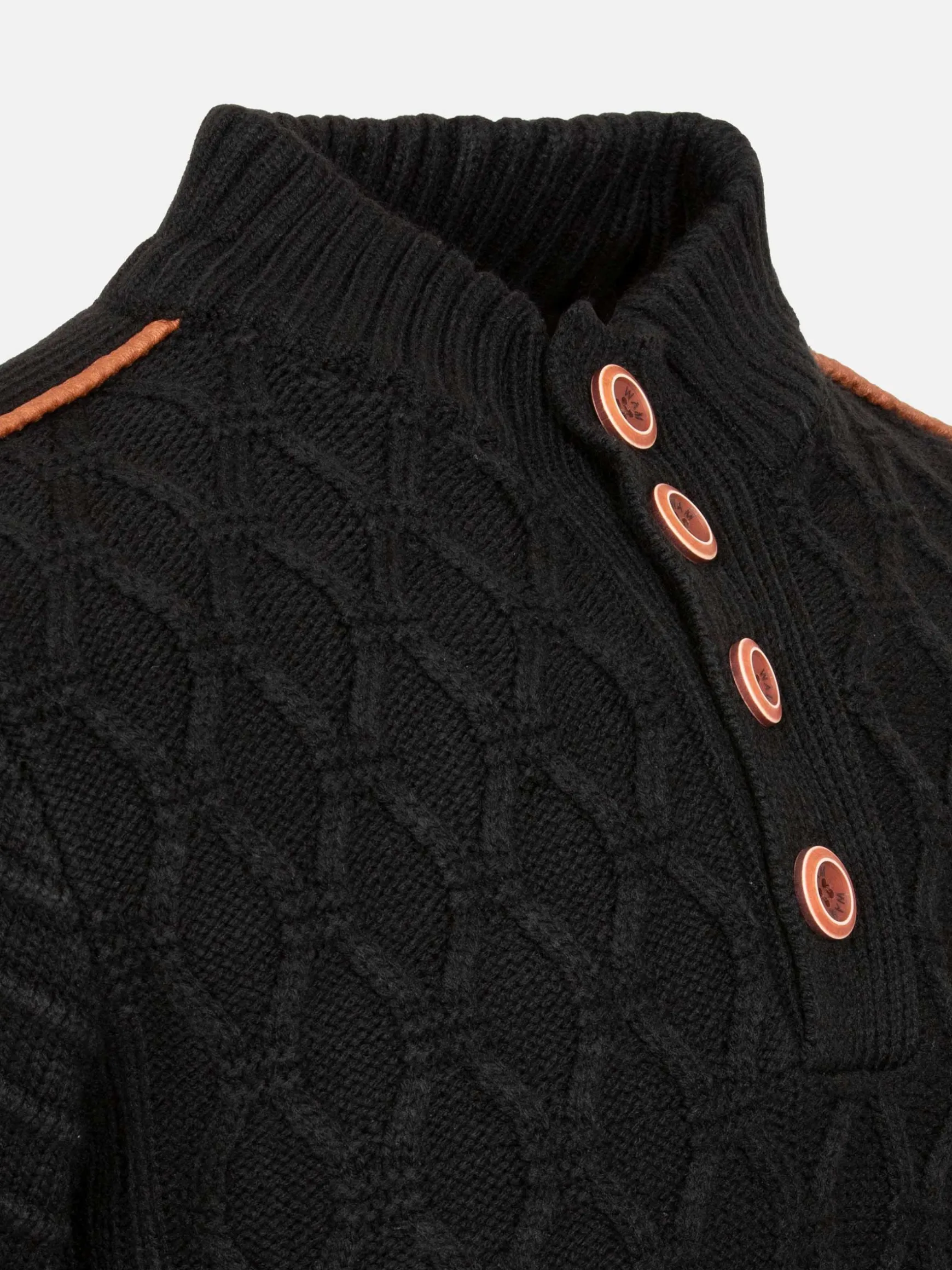 WAM DENIM Truien & Pullovers*Minerve Knit Pattern Black Truien