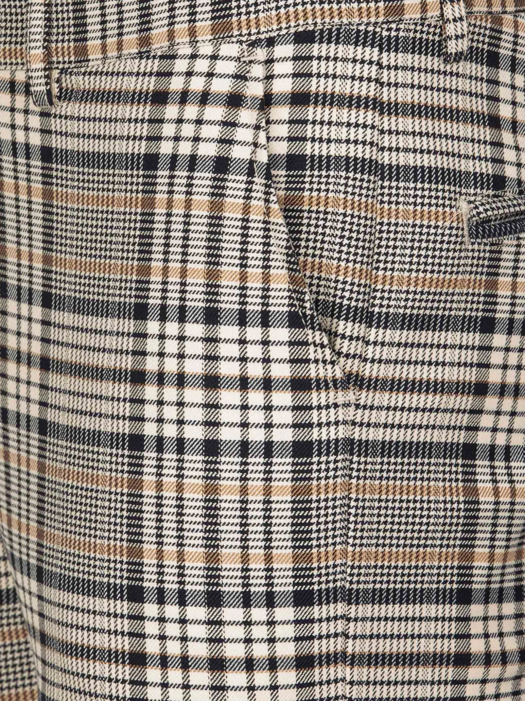 WAM DENIM Pakken & Maatwerk*Mitchell Skinny Fit Beige Navy Pantalon