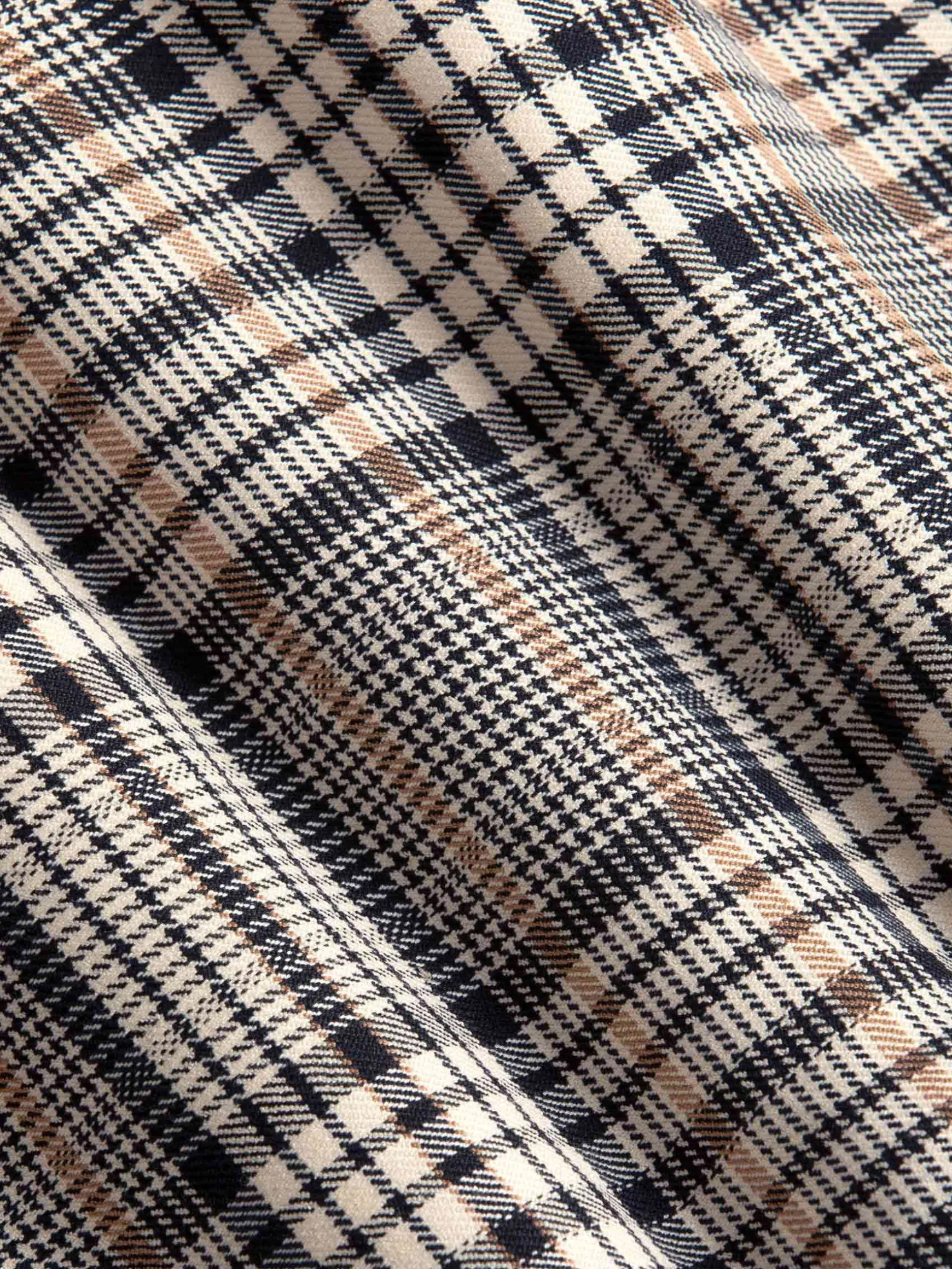 WAM DENIM Pakken & Maatwerk*Mitchell Skinny Fit Beige Navy Pantalon