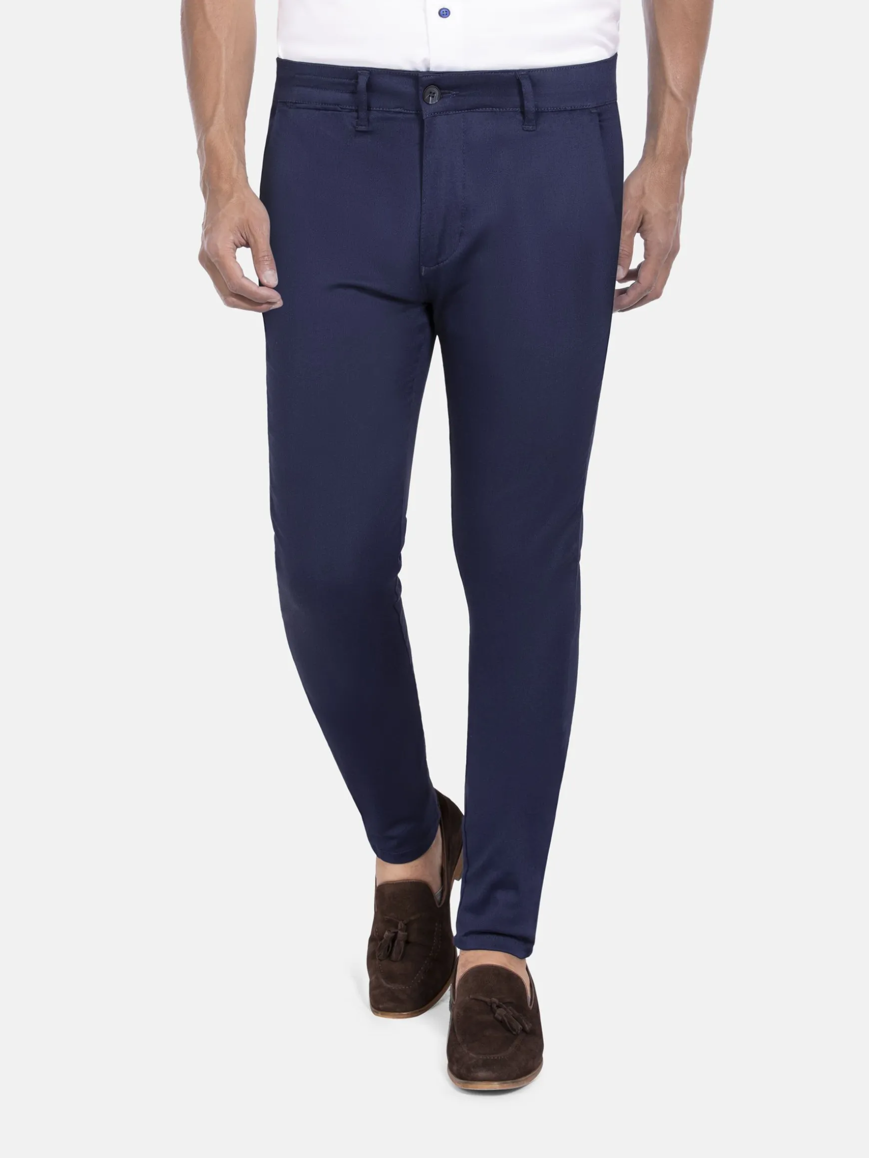 WAM DENIM Chino's*Moyale Stretch Washed Navy Chino