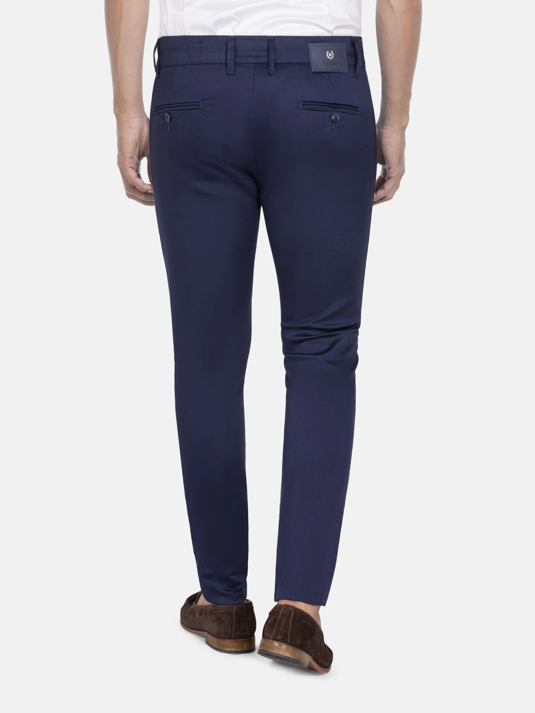 WAM DENIM Chino's*Moyale Stretch Washed Navy Chino