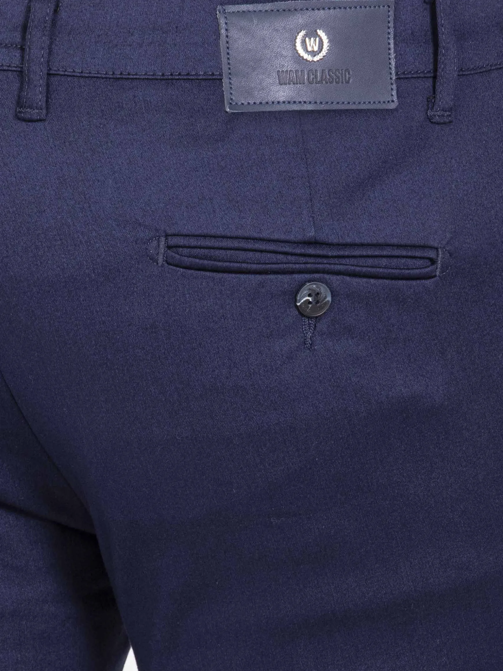 WAM DENIM Chino's*Moyale Stretch Washed Navy Chino