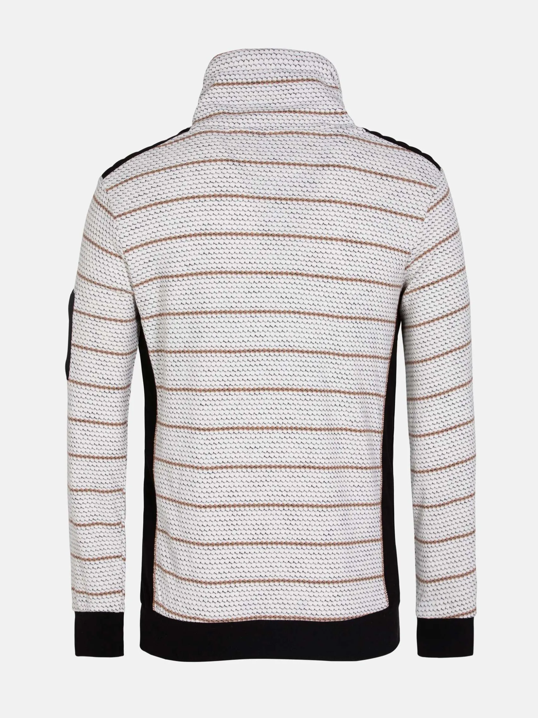 WAM DENIM Sweaters & Vesten*Muro Striped Off-White Sweater