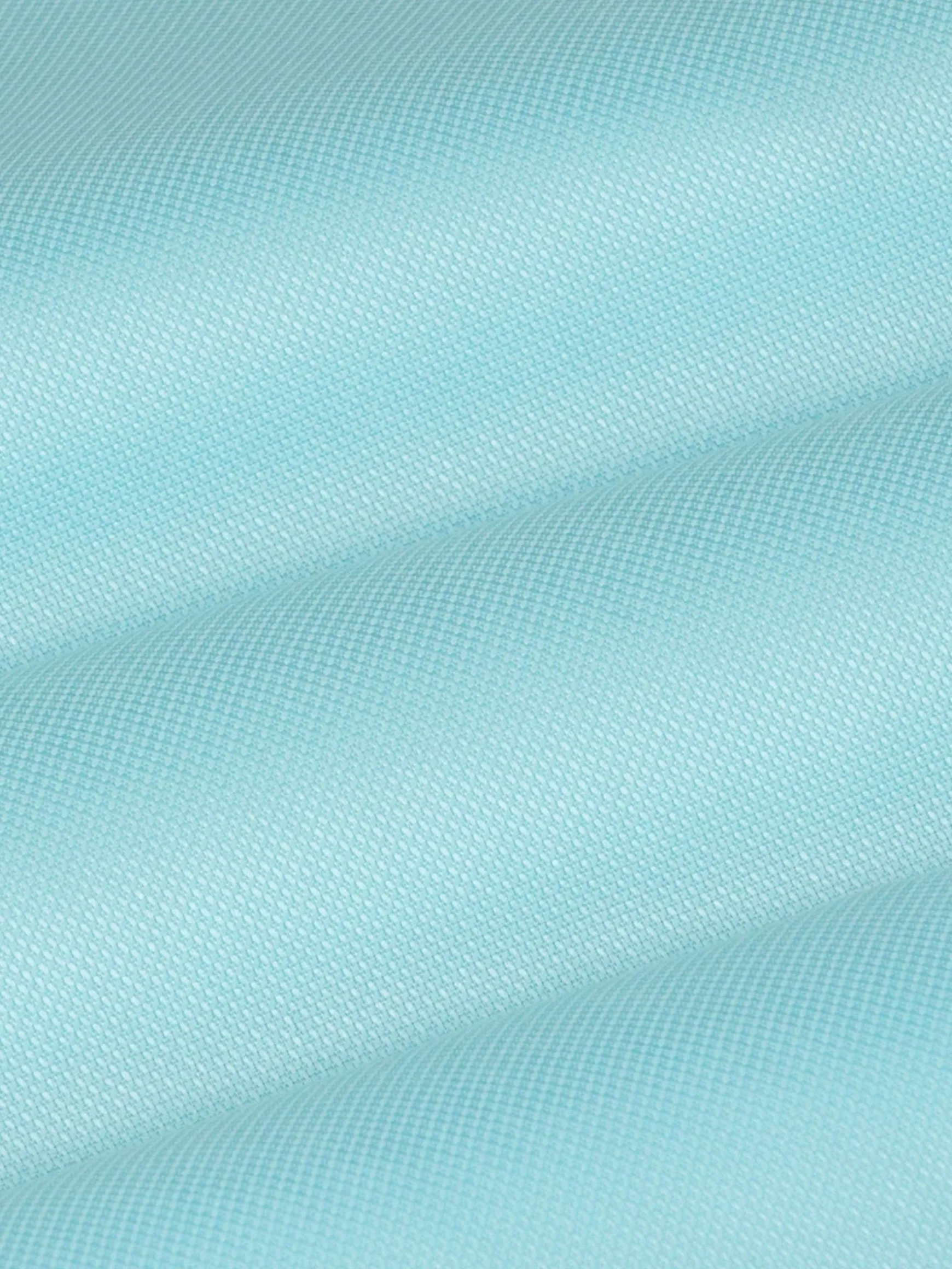 WAM DENIM Overhemd Lange Mouwen*Mykonos Solid Light Turquoise Overhemd Longe Mouw