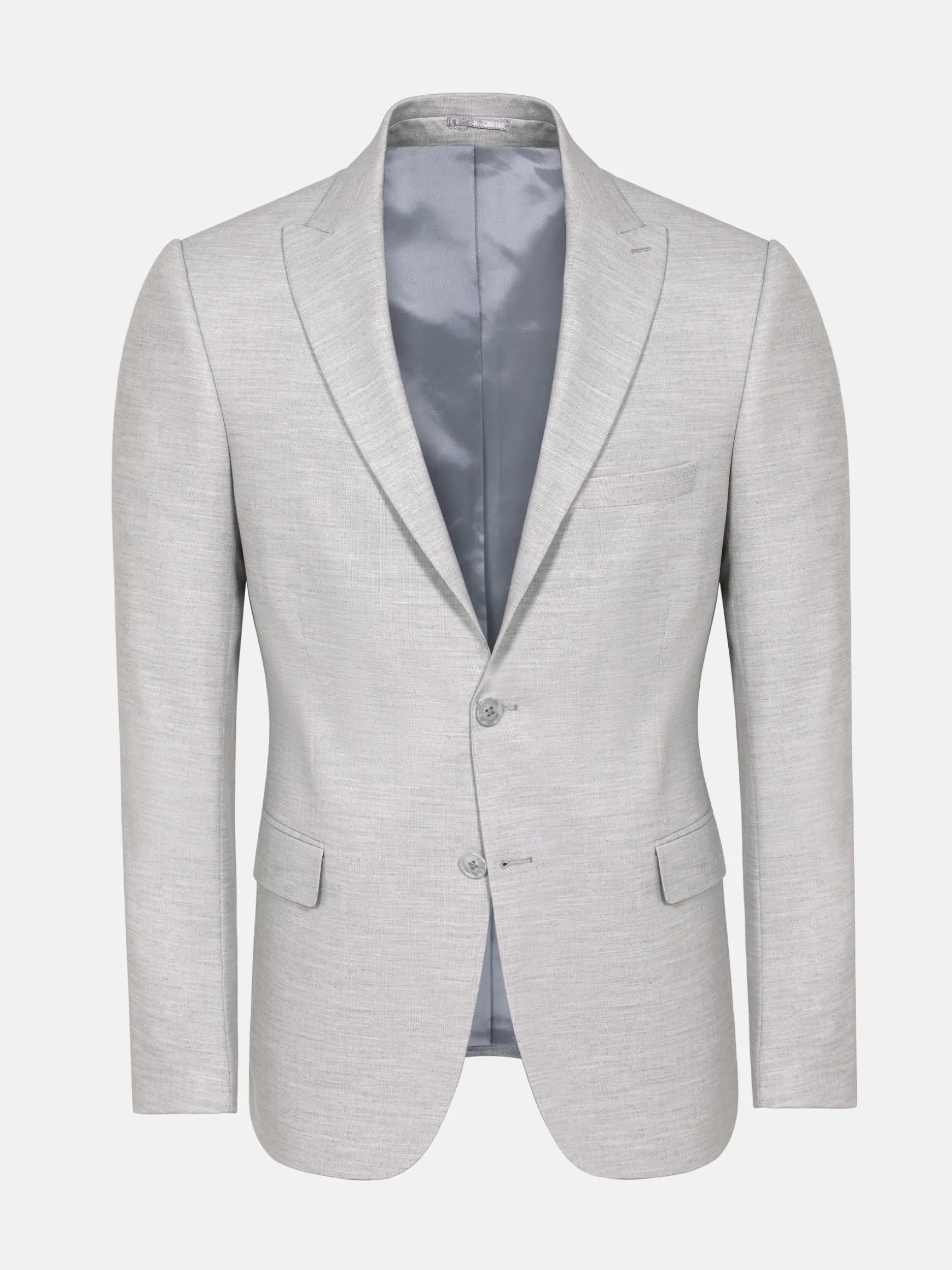 WAM DENIM Pakken & Maatwerk*Newsted Comfort Wide Lapel Light Grey Colbert