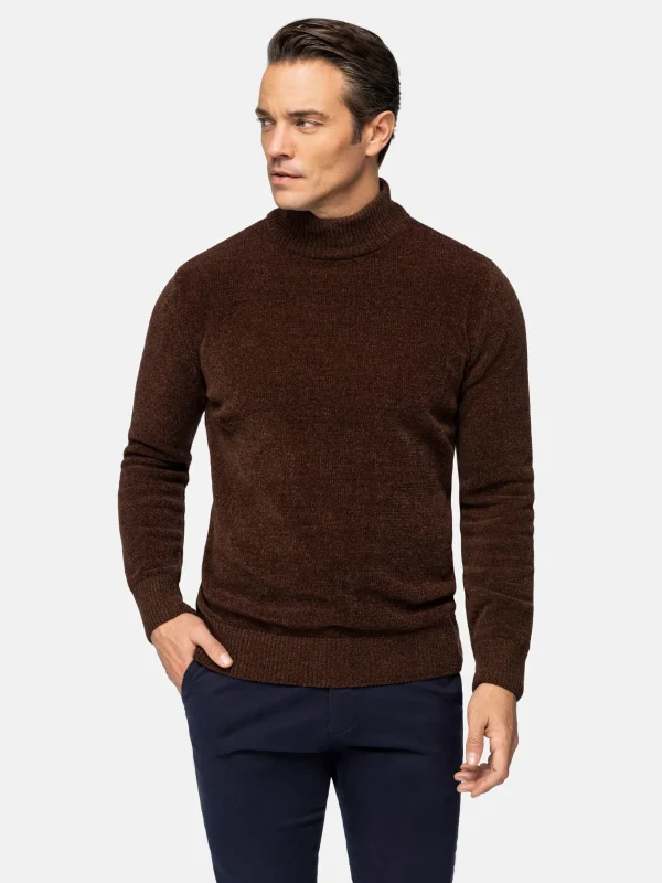 WAM DENIM Truien & Pullovers*Nordberg Turtleneck Brown Truien