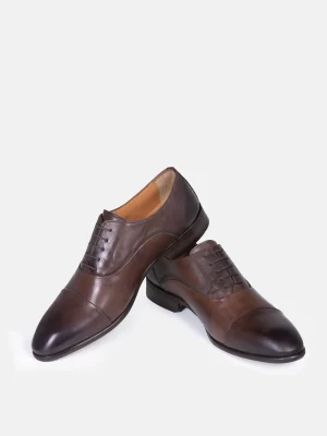 WAM DENIM Schoenen*Oxford Leather Brown Schoenen