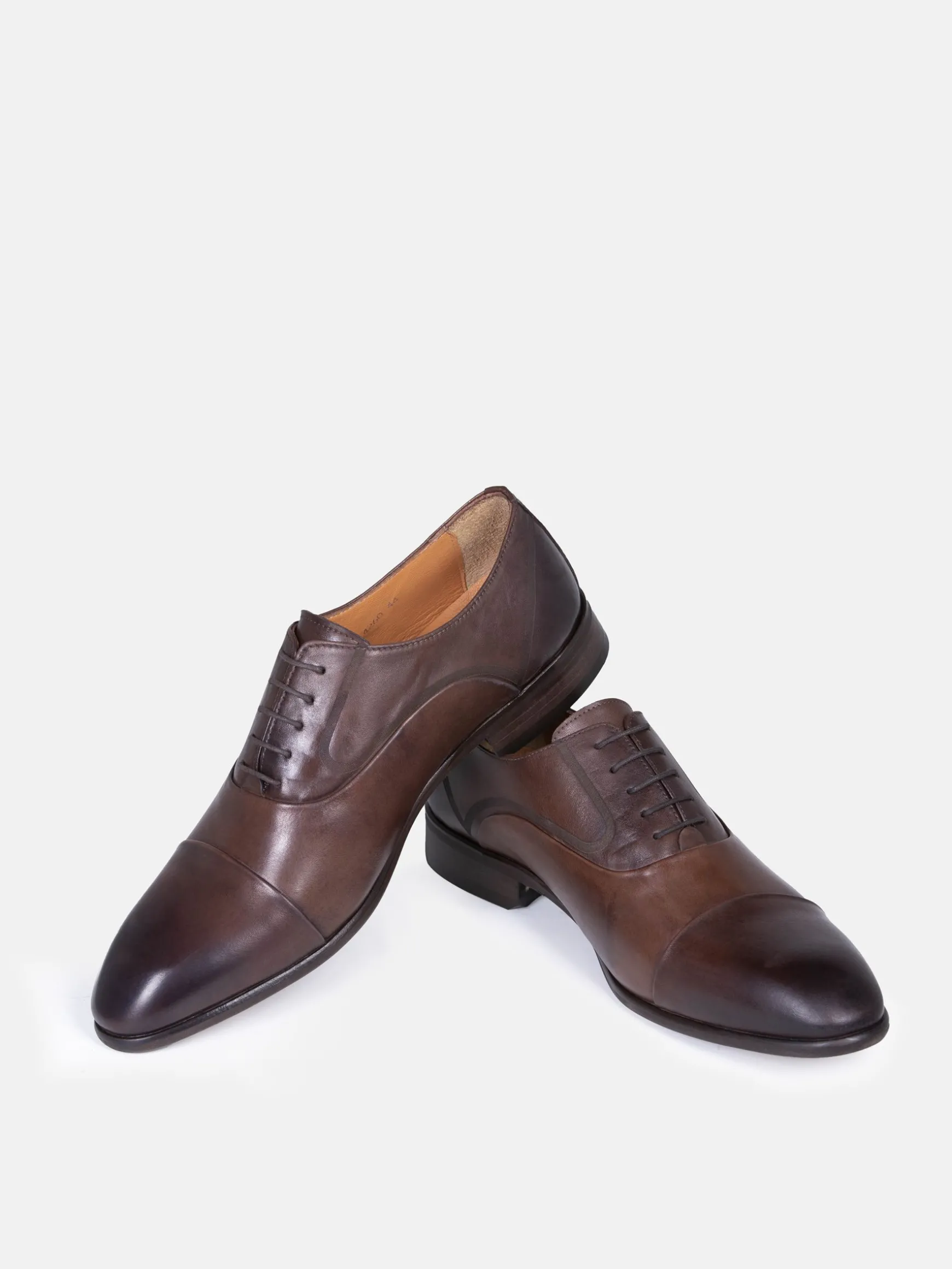 WAM DENIM Schoenen*Oxford Leather Brown Schoenen