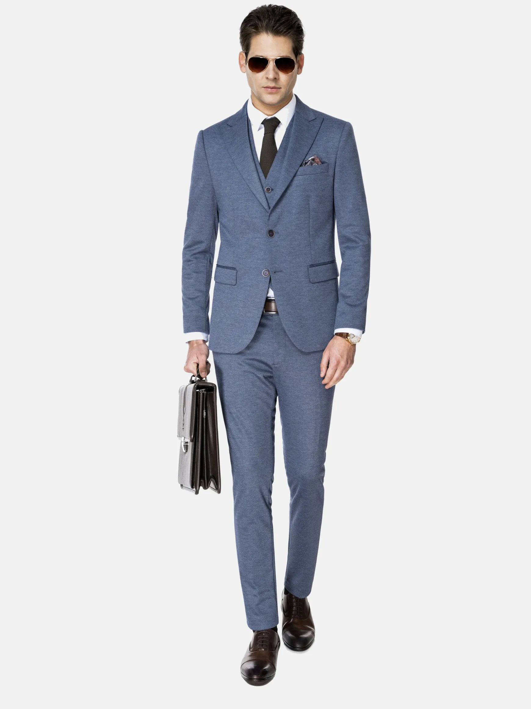 WAM DENIM Schoenen*Oxford Leather Brown Schoenen