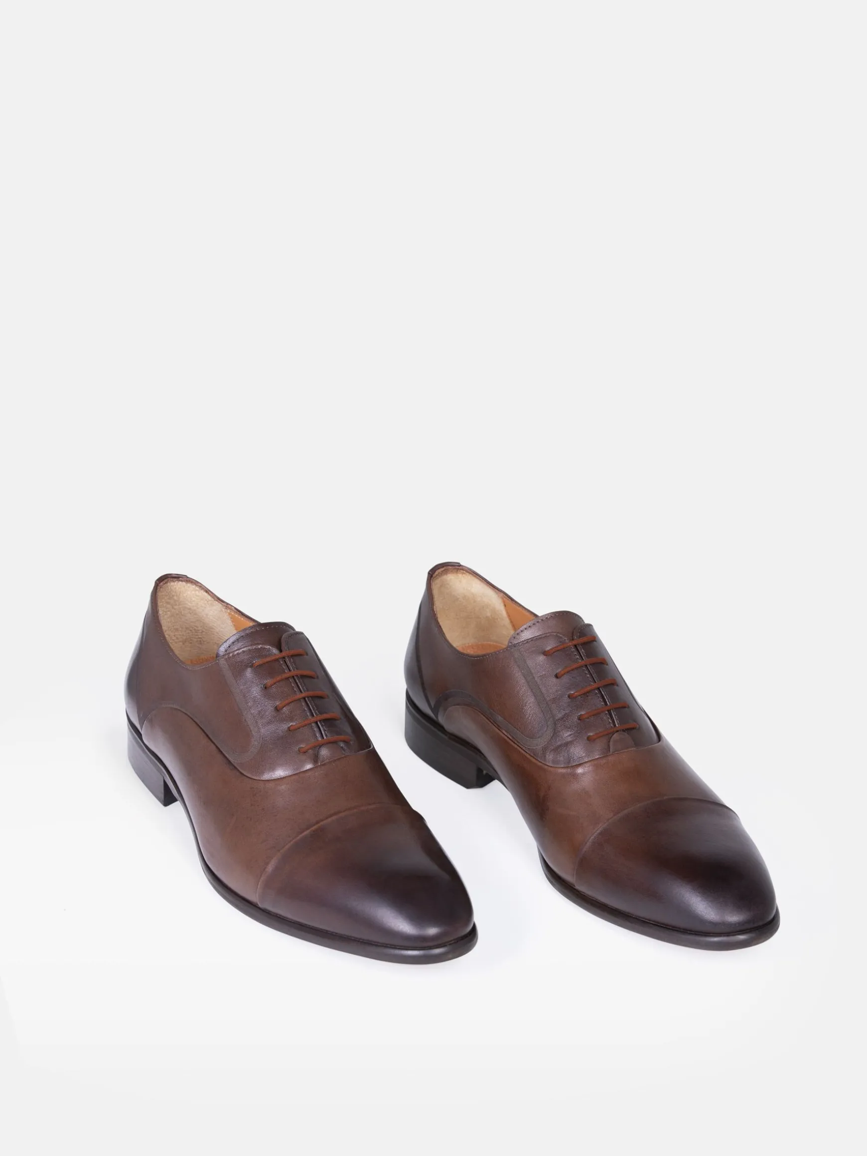 WAM DENIM Schoenen*Oxford Leather Brown Schoenen