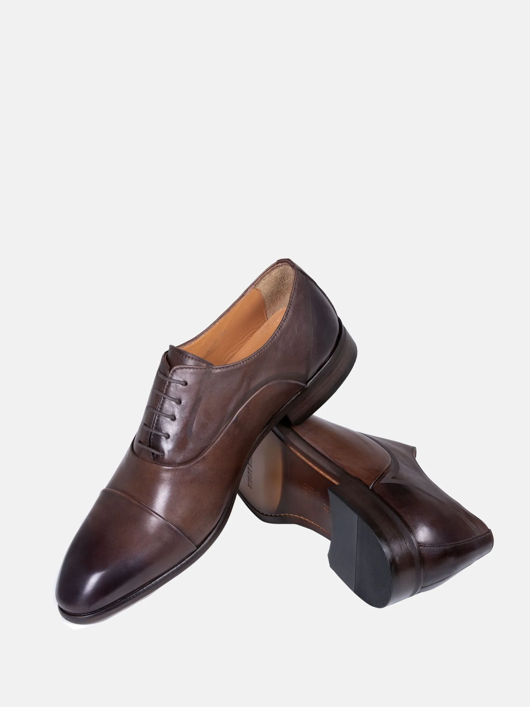 WAM DENIM Schoenen*Oxford Leather Brown Schoenen