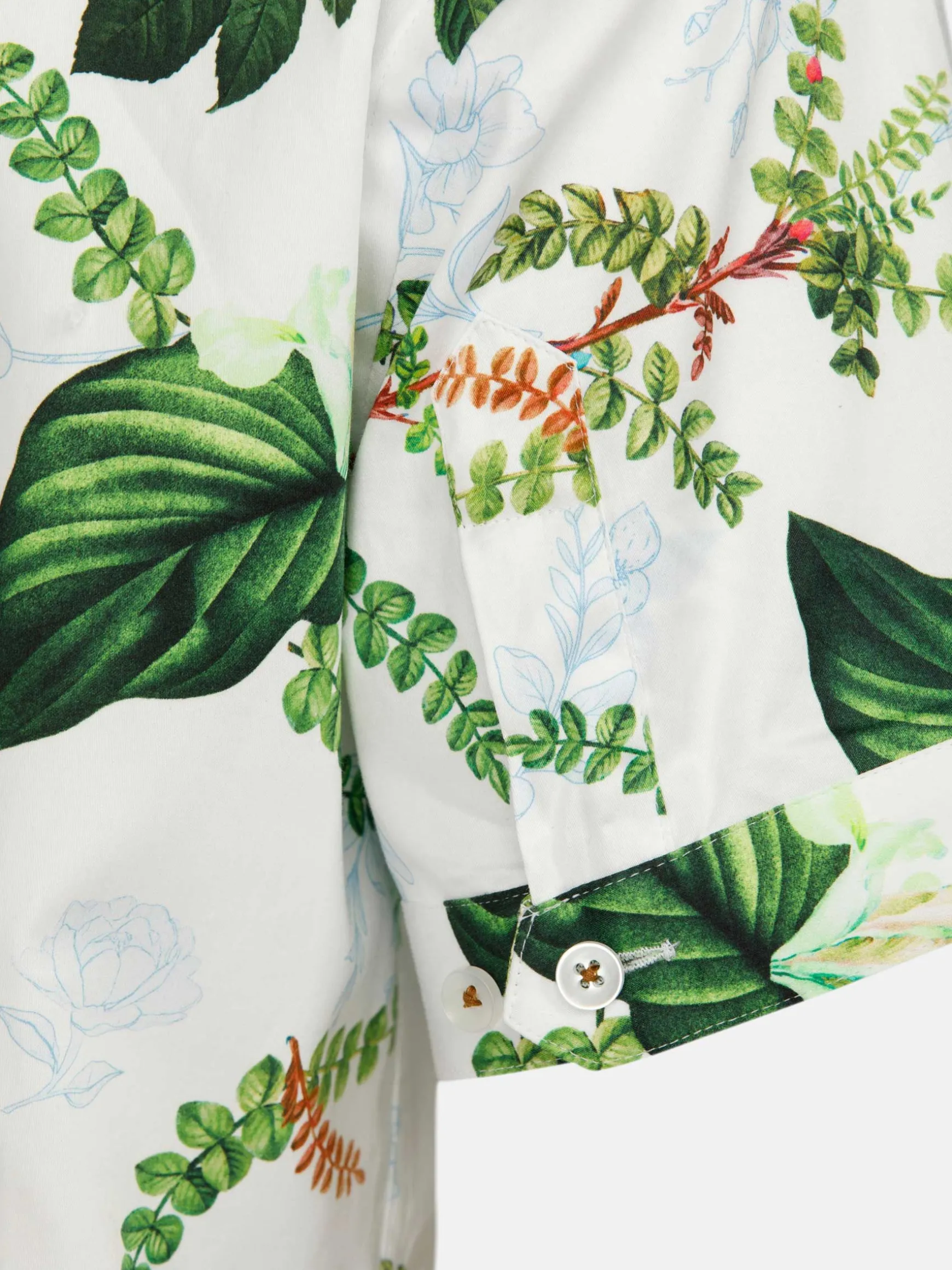 WAM DENIM Overhemd Korte Mouwen*Parker Tailored Fit White Overhemd