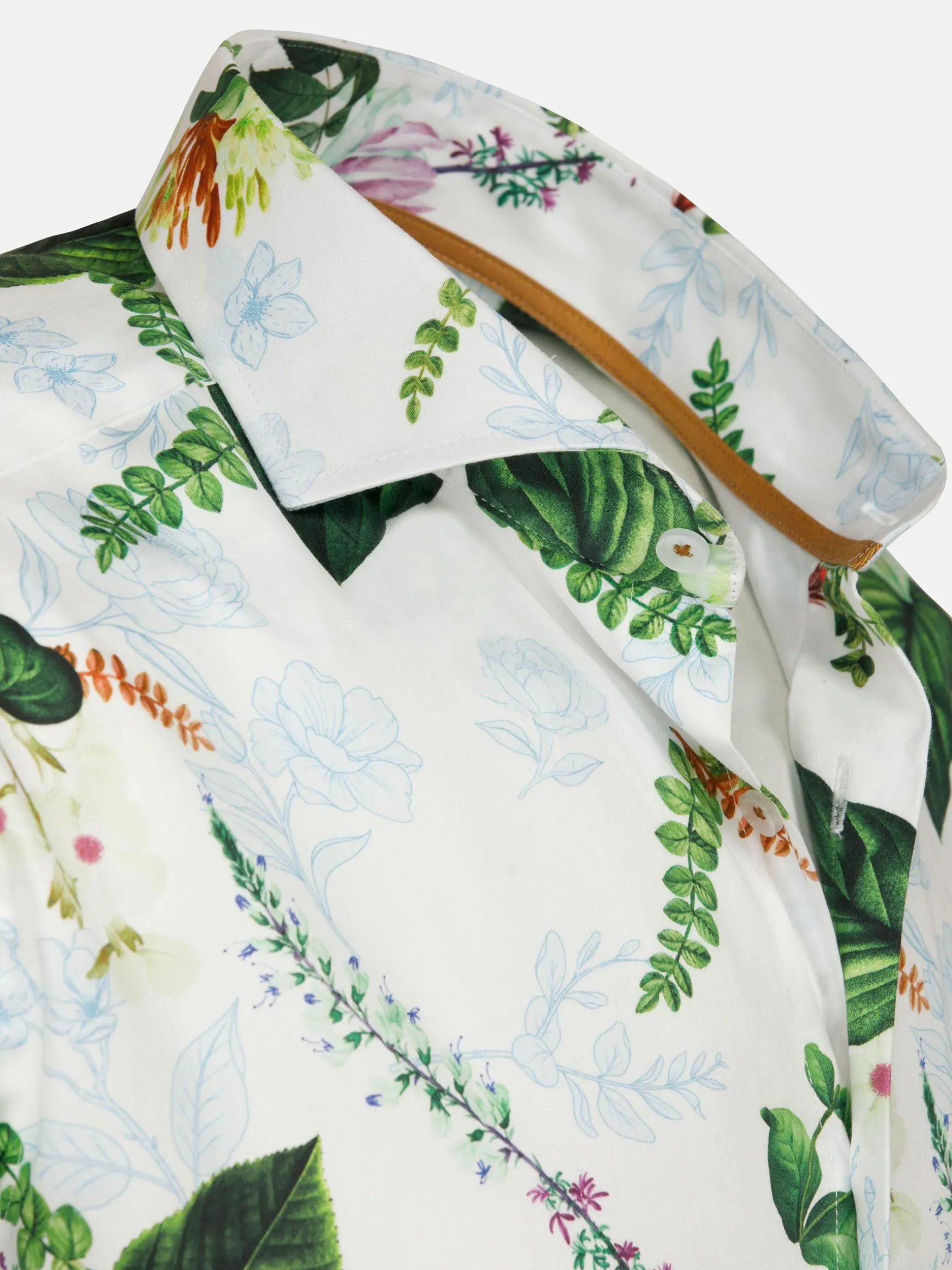 WAM DENIM Overhemd Korte Mouwen*Parker Tailored Fit White Overhemd