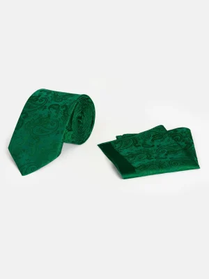 WAM DENIM Stropdassen*Pierce Dark Green Stropdas