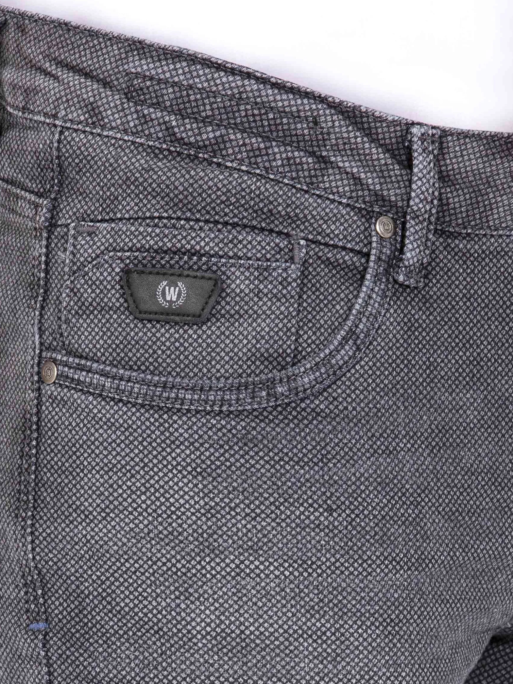 WAM DENIM Jeans*Polymouth Slim Fit Anthracite Jeans