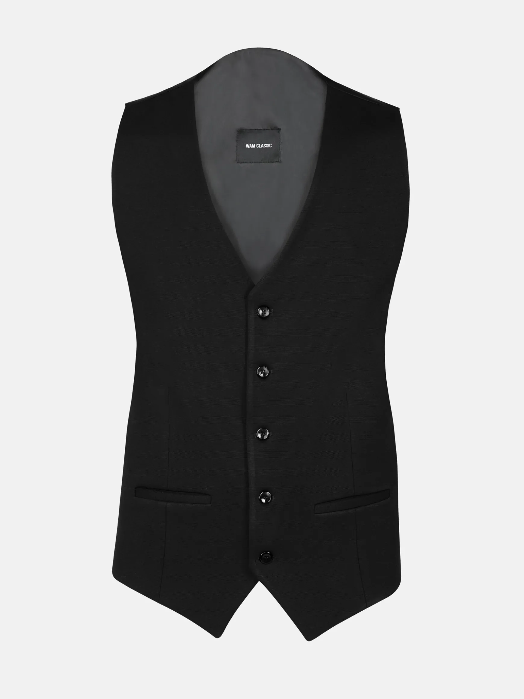 WAM DENIM Pakken & Maatwerk*Red Wood Glen Check Slim Fit Dark Red Black Suit Gilet