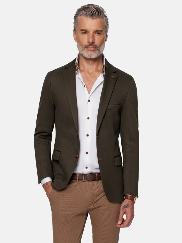 WAM DENIM Colberts & Blazers*Relaxed Slim Fit Monarch Khaki Colbert