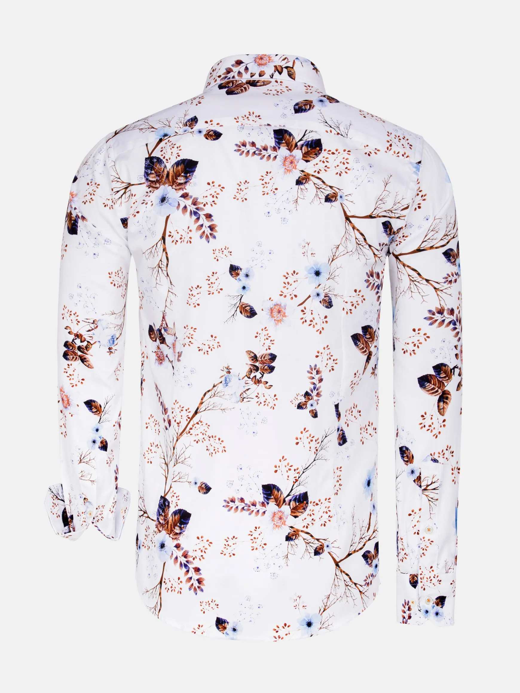 WAM DENIM Overhemd Lange Mouwen*Rennes Floral White Overhemd