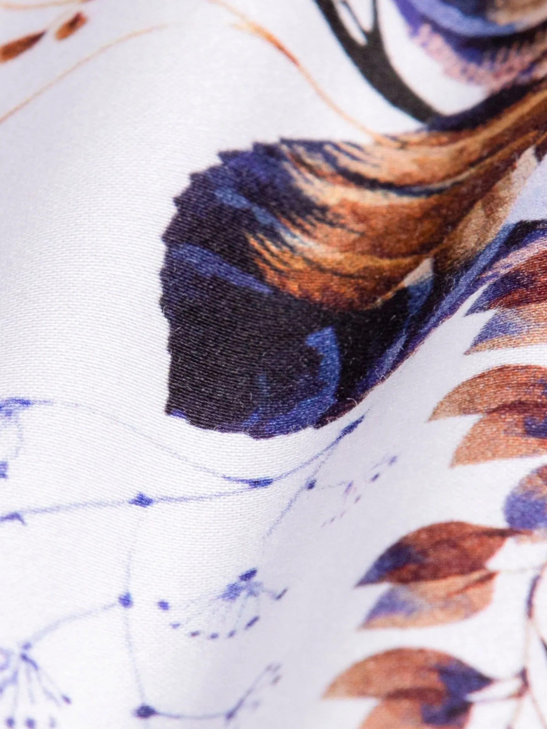 WAM DENIM Overhemd Lange Mouwen*Rennes Floral White Overhemd