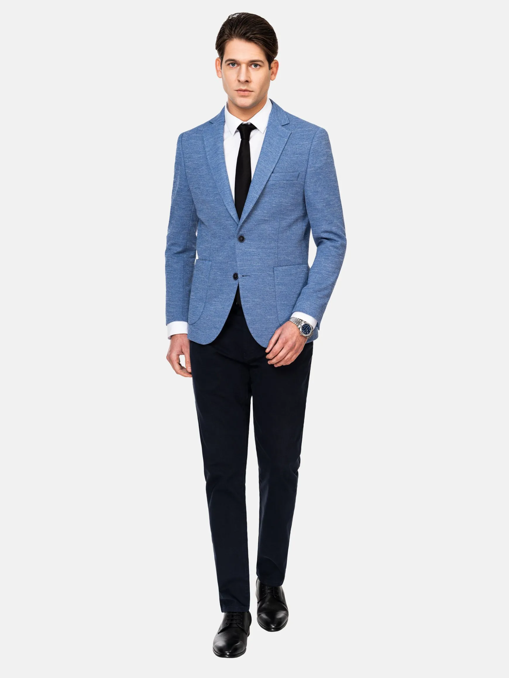 WAM DENIM Colberts & Blazers*Ripon Modern Fit Blue Colbert