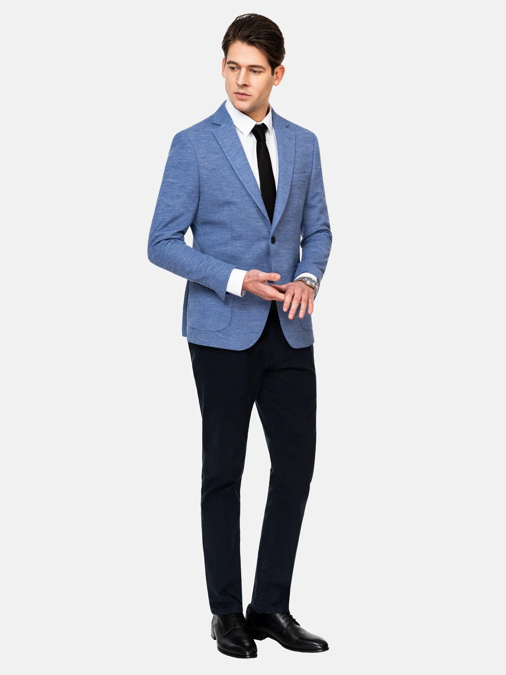 WAM DENIM Colberts & Blazers*Ripon Modern Fit Blue Colbert