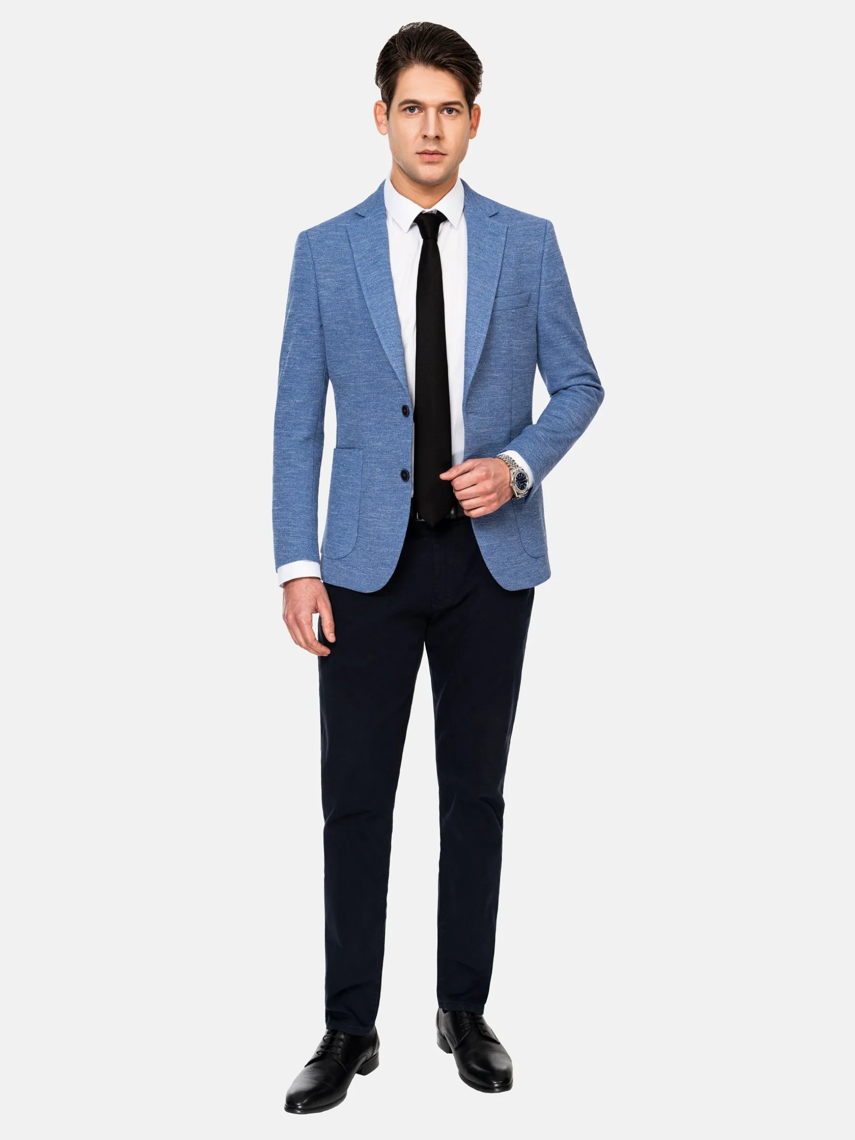 WAM DENIM Colberts & Blazers*Ripon Modern Fit Blue Colbert