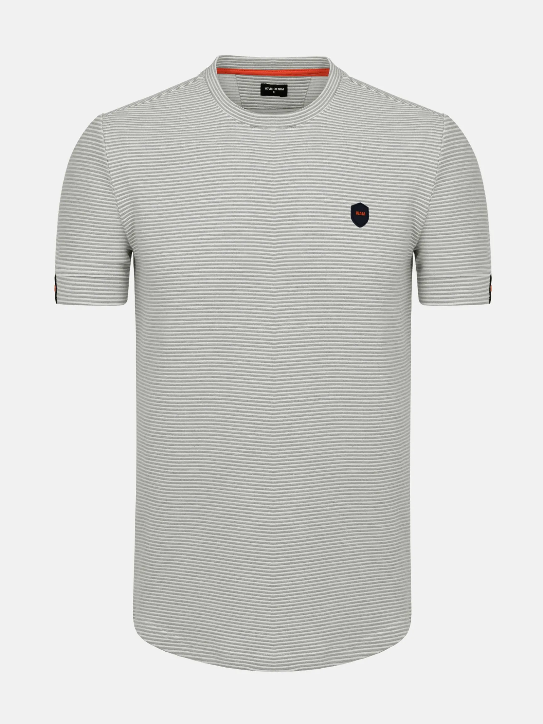 WAM DENIM T-Shirts*Rocky Slim Fit Grey T-shirt