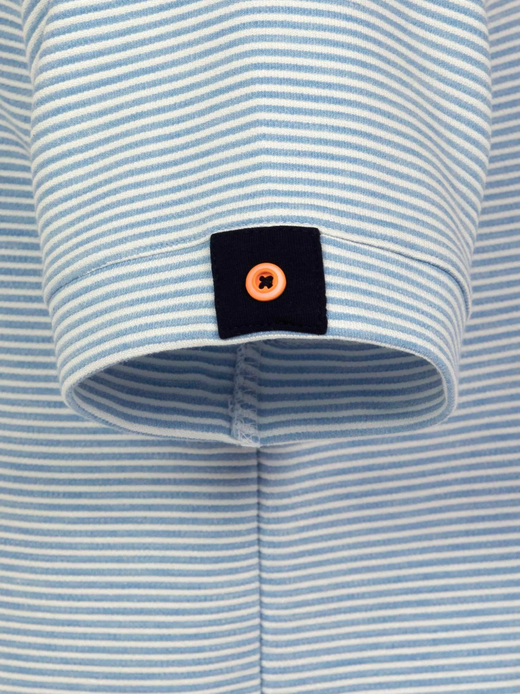 WAM DENIM T-Shirts*Rocky Slim Fit Stretched Blue T-shirt