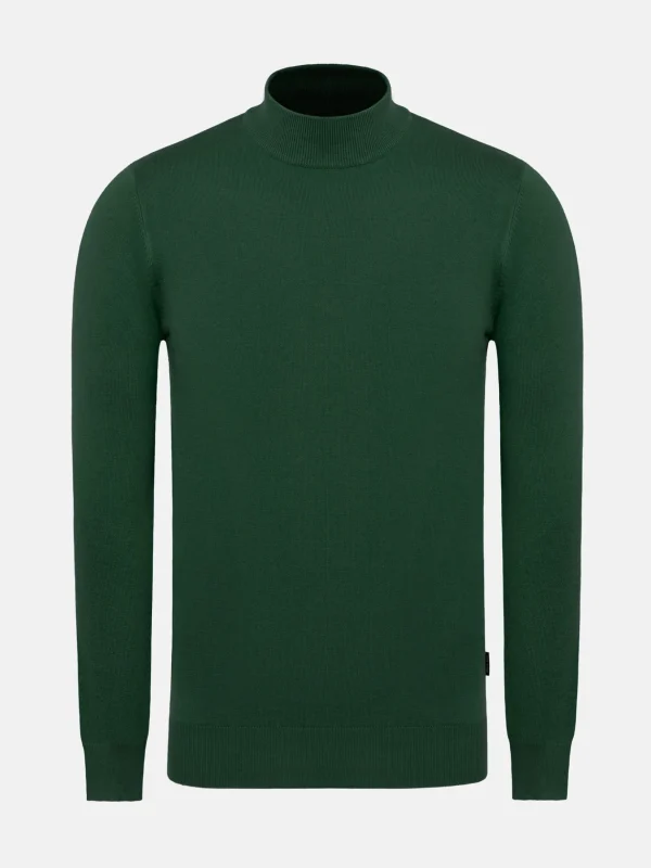 WAM DENIM Truien & Pullovers*Saintes High Neck Green Pullover