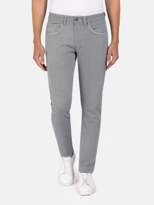WAM DENIM Jeans*Santiago Slim Fit Textured Grey Jeans
