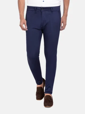 WAM DENIM Chino's*Scarlet Slim Fit Navy Chino